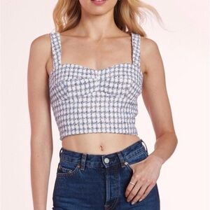 Amanda Uprichard Percy Tweed Top | NWOT | XS